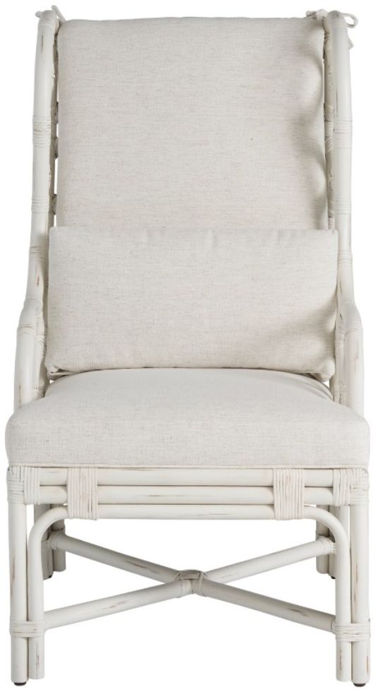 Universal Explore Home™ Weekender Coastal Living Home Santa Rosa White Split Rattan Arm Chair-2