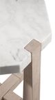 Bassett Mirror Newport White Scatter Table with Sunbleached Ash Base-2