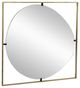 A & B Home Gold Abstract Mirror-0