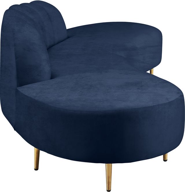 Meridian Furniture Divine 2-Piece Navy Velvet Sectional-2