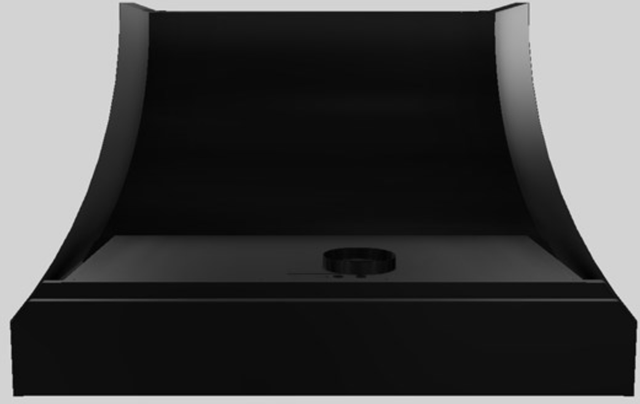 Vent-A-Hood® Designer Series 48" Black Wall Mounted Range Hood-3