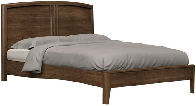 Country View Woodworking Westwood Bedroom Brown Maple Arched  Queen Bed-0