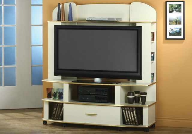 Monarch Specialties Inc. Champagne TV Stand-0