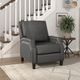Homelegance® Berenson Gray Manual Push Back Recliner-1
