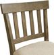 Elements International Stone Hazelnut/Tan Slat Back Bar Stool-5