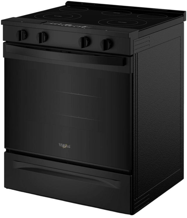 Whirlpool® 30'' Black Smart Slide-In Electric Range with No Preheat Mode and Slow Cook-2