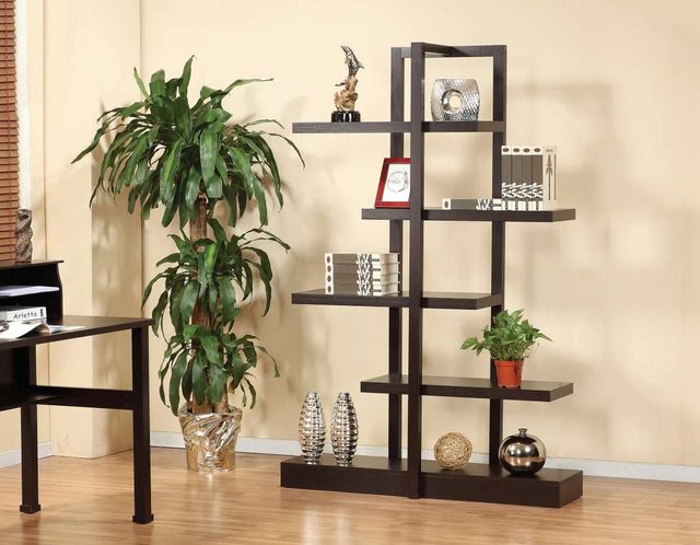 Brassex Inc. Dark Cherry Display Shelf-1