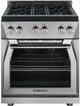 Forza™ 30" Stainless Steel Pro Style Natural Gas Range-0
