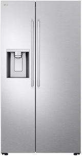 LG 36" 26.6 Cu. Ft. Fingerprint Resistant Stainless Steel Side-by-Side Refrigerator with Craft Ice® 