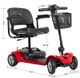 Mega Motion Rascal® Venture Black/Red 4-Wheel Mobility Scooter -2