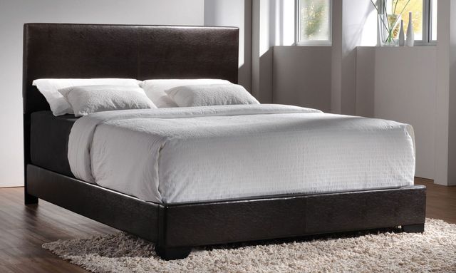 Coaster® Conner 5 Piece Dark Brown California King Upholstered Bed Set-1