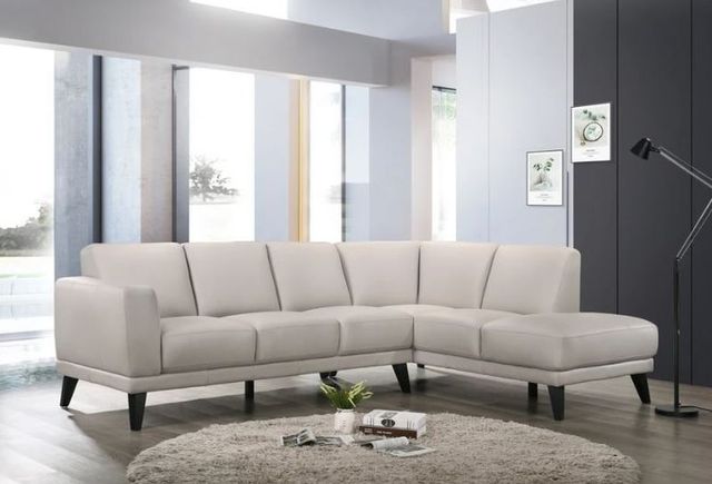 New Classic® Home Furnishings Altamura Mist Gray Right Arm Facing Three Seat Sofa-4