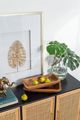 A & B Home 2-Piece Brown Platter Set-4