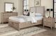 Vaughan-Bassett Woodbridge Shadow Gray Queen Upholstered Panel Storage Bed-1
