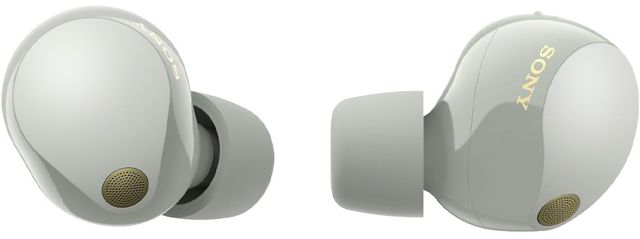 Sony® Silver Noise Canceling Wireless Earbuds-0