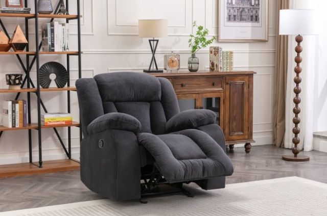 Milton Greens Stars Dark Gray Manual Rocker Chair-4