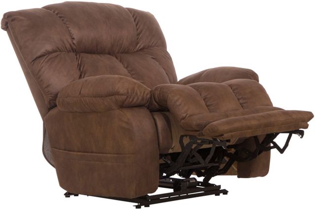 Catnapper® Dawkins Chocolate Oversized Power Lay Flat Recliner with Extra Extension Footrest-1