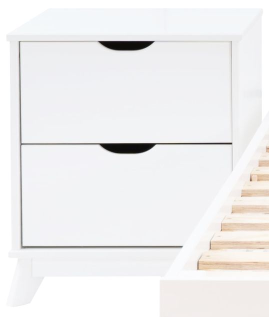 Powell® Portix 2-Piece White Twin Simple Bedroom Set-2