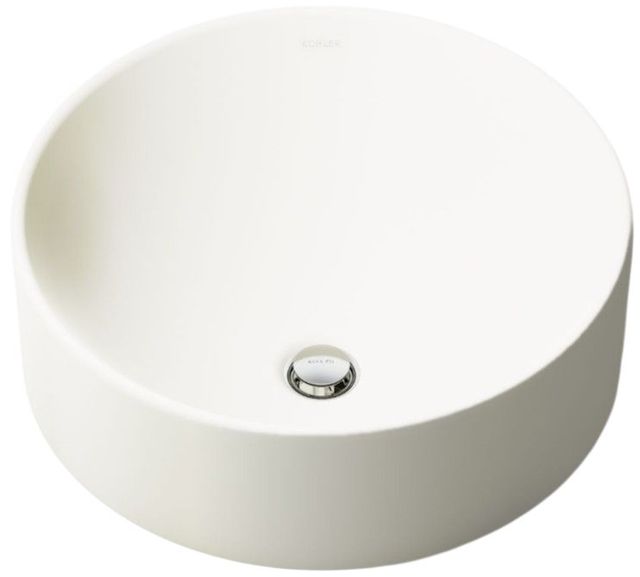Kohler Vox® Biscuit 16.5" Round Vessel Bathroom Sink-4