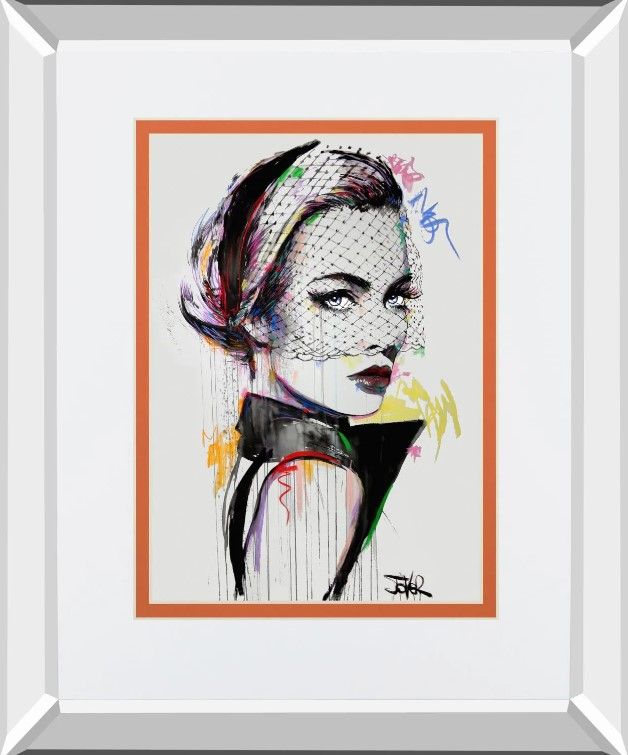 Classy Art Virginia By Loui Jover Mirror Framed Wall Art-1