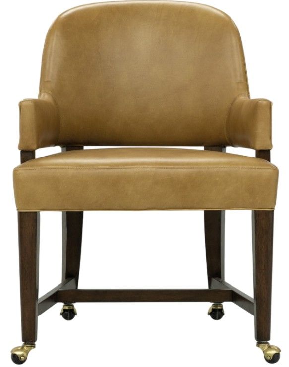 Hooker® Furniture Archives Dark Blond/Walnut Dining Game Chair-2