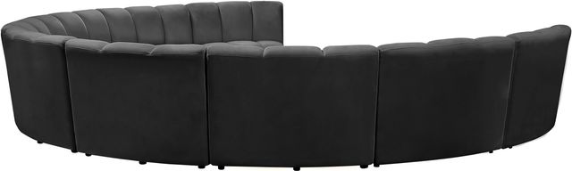 Meridian Furniture Infinity 9-Piece Grey Velvet Modular Sectional-2