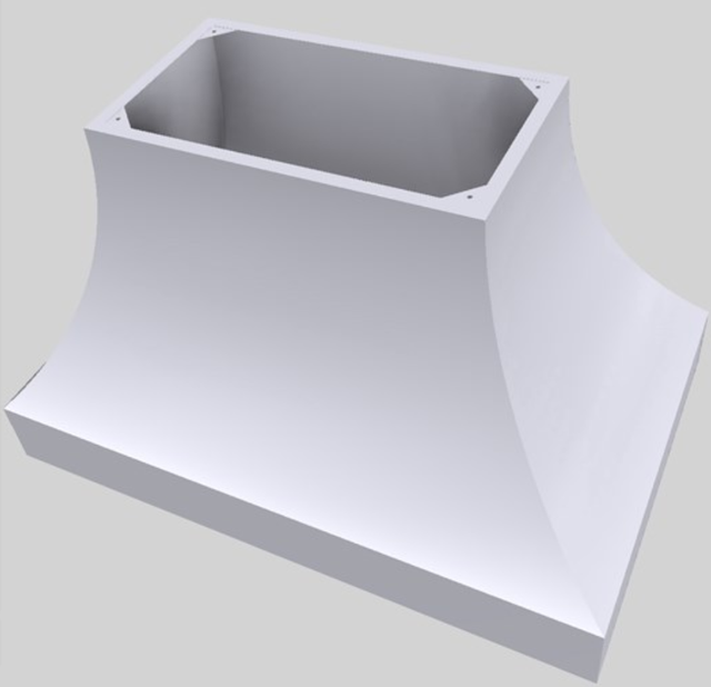 Vent-A-Hood® Designer Series 48" White Island Range Hood-3