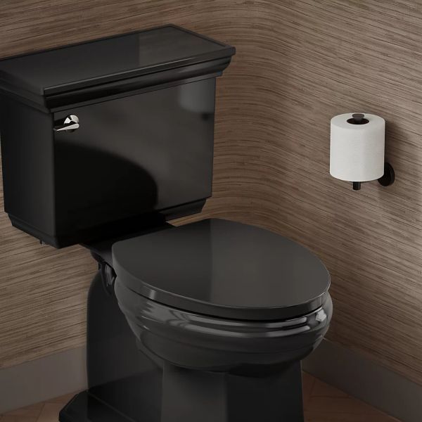 KOHLER® Impro® Black Readylatch® Quiet-Close™ Elongated Toilet Seat-4