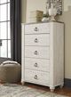 Signature Design by Ashley® Willowton Whitewash Chest-4