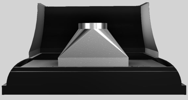 Vent-A-Hood® Designer Series 60" Black Wall Mounted Range Hood-2