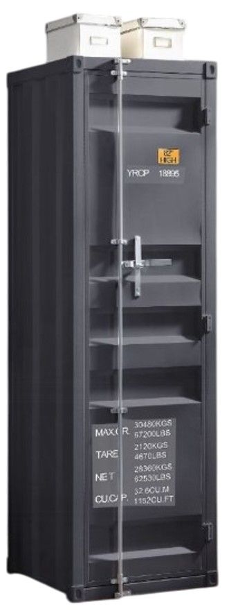 ACME Furniture Cargo Gunmetal Youth Wardrobe