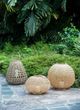 A & B Home Beige Large Bamboo Lantern-4
