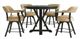 Steve Silver Co. Rylie 6-Piece Black/Sand Counter Game Dining Set-0
