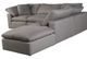Moe's Home Collection Clay Dream 5-Piece Light Grey L-Shaped Modular Sectional and Ottoman-1