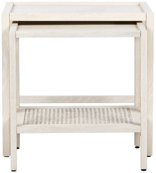 Classic Home Devin Milk White Nesting Accent Table-4
