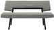 Armen Living Channell Black/Charcoal Upholstered Dining Bench-1