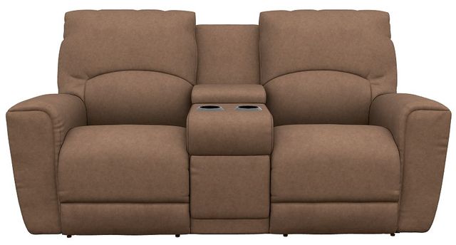 La-Z-Boy® Cassian Tawny Power Reclining Loveseat with Console and Headrest-1