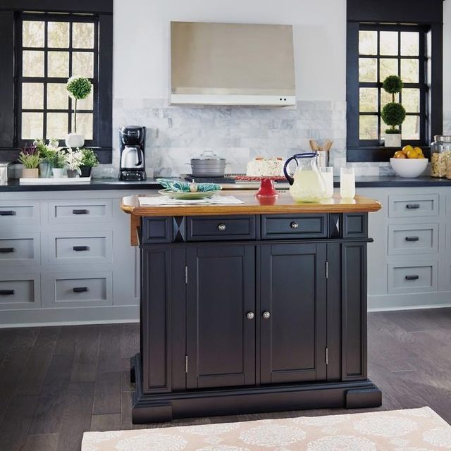 homestyles® Americana Black Kitchen Island-2