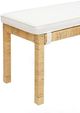 TOV Furniture Amara Cream/Natural Woven Rattan Bench-4