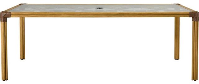 Lane Venture® Mimi by Celerie Kemble Raffia Rectangular Dining Table-1