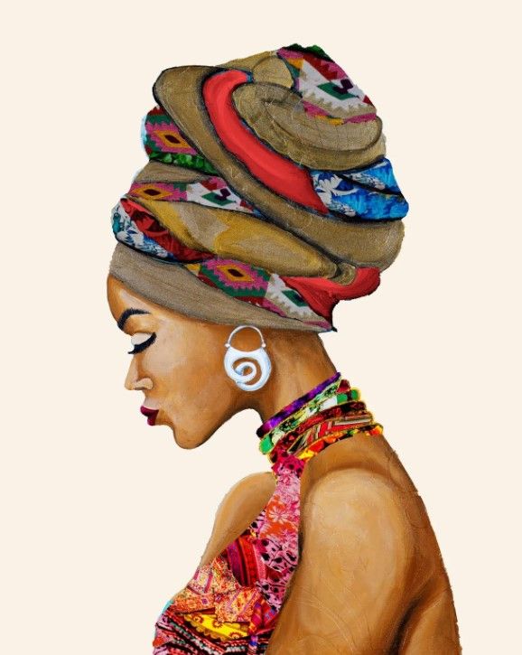Classy Art African Goddess by Gina Ritter Wall Art-0