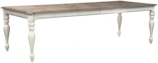 Liberty Furniture Magnolia Manor 7-Piece Antique White/Ivory/Weathered Bark Rectangular Dining Set-2