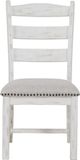 Signature Design by Ashley® Valebeck Beige/Distressed Vintage White Upholstered Dining Side Chair-1