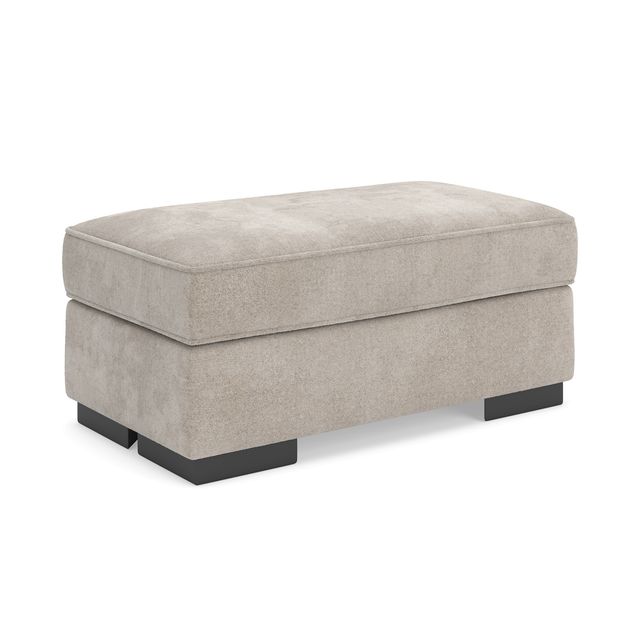 Benchcraft® High Profile Taupe Ottoman-0