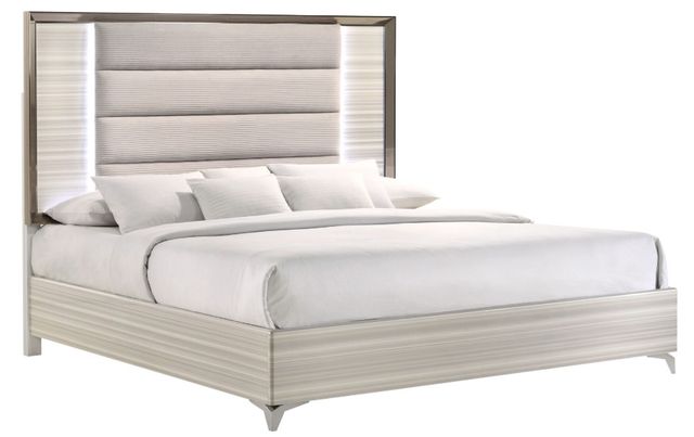 Global Furniture USA Zambrano 5-Piece White King Bedroom Set-2