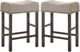 ACME Furniture Martha II 2-Piece Tan/Weathered Gray Counter Height Stool-4