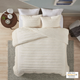 Olliix by Urban Habitat Mercer 3 Piece Ivory Full/Queen Cotton Chenille Comforter Set-5