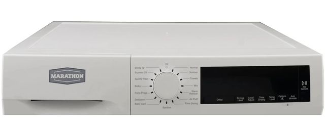 Marathon Deluxe 4.2 Cu. Ft. White Front Load Ventless Electric Dryer -2