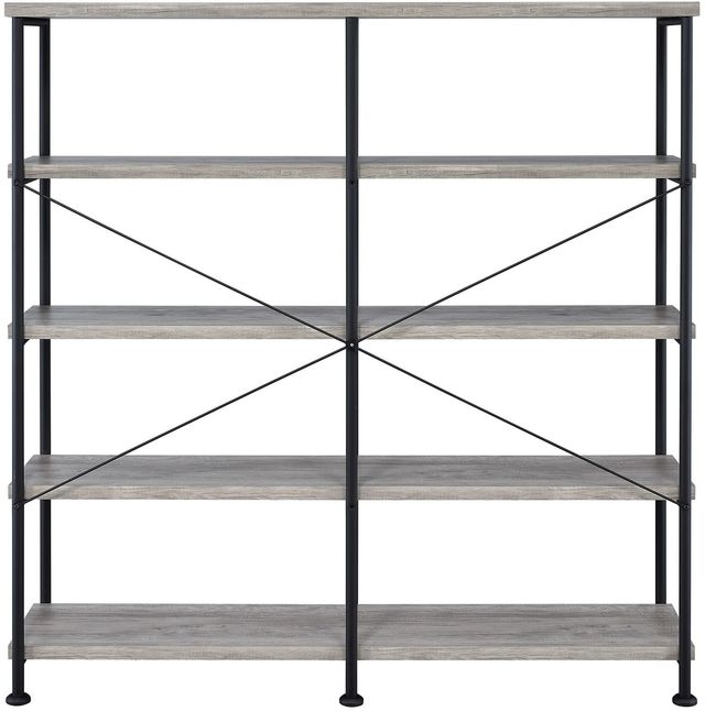 Coaster® Analiese Grey Driftwood Open Bookcase-2