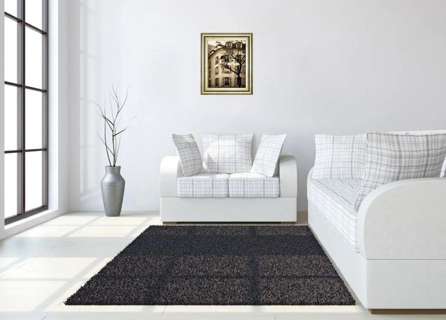 Classy Art Beige/Black Latin Quarter I By Milla White Wall Art-2